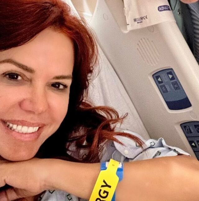 María Celeste Arrarás reaparece después de su cirugía de emergencia