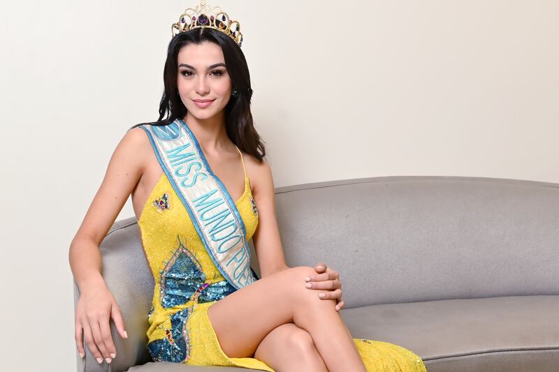 Elena Rivera, Miss Mundo 2022. Hotel Fairmont El San Juan. Isla Verde. foto Dennis A. Jones Metro PR 1 de julio de 2022