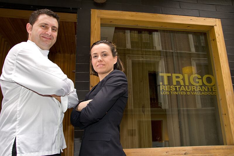 El chef Víctor Martín García y la sumiller, Noemí Martínez son propietarios de Trigo. (Foto: archivo del portal de Trigo)