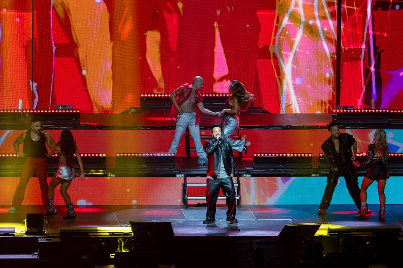 Concierto de Luis Fonsi en el Coliseo de Puerto Rico.