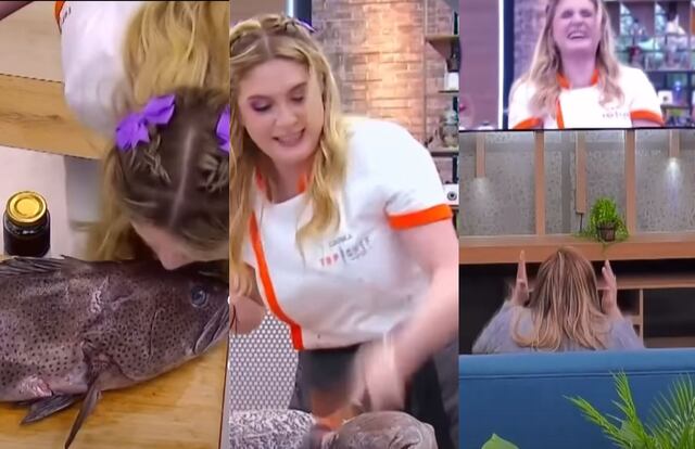 La desesperante batalla de Danka Castro con un mero en “Top Chef VIP 3″