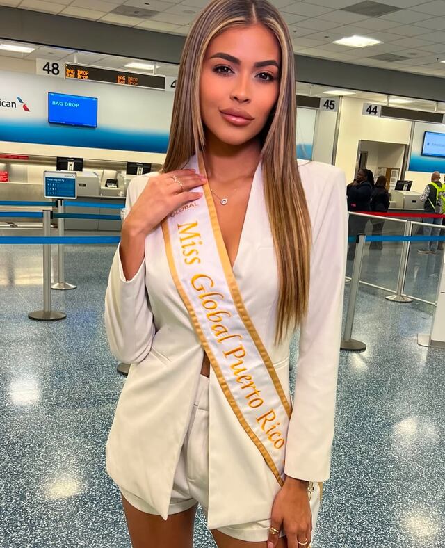 Ediris Rivera rumbo a Miss Global 2024 donde buscará ser coronada por su compatriota