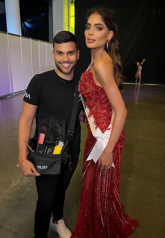Maquillista puertorriqueño fue el encargado del arreglo personal de Miss Universe Colombia 2023