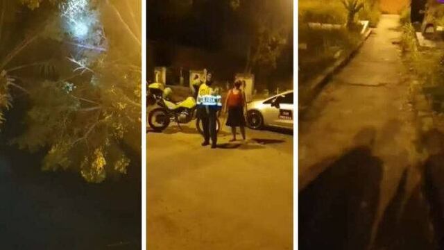 (Video) Supuesta bruja apareció en Ibagué y atacó a varios policías