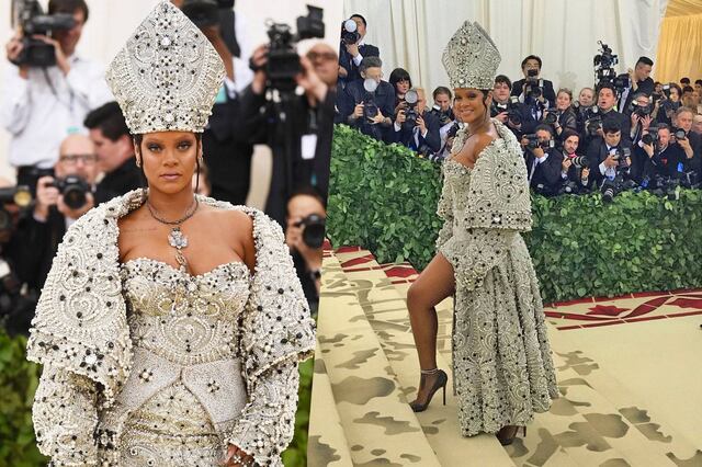 El polémico look de Rihanna inspirado en el Papa para la MET Gala