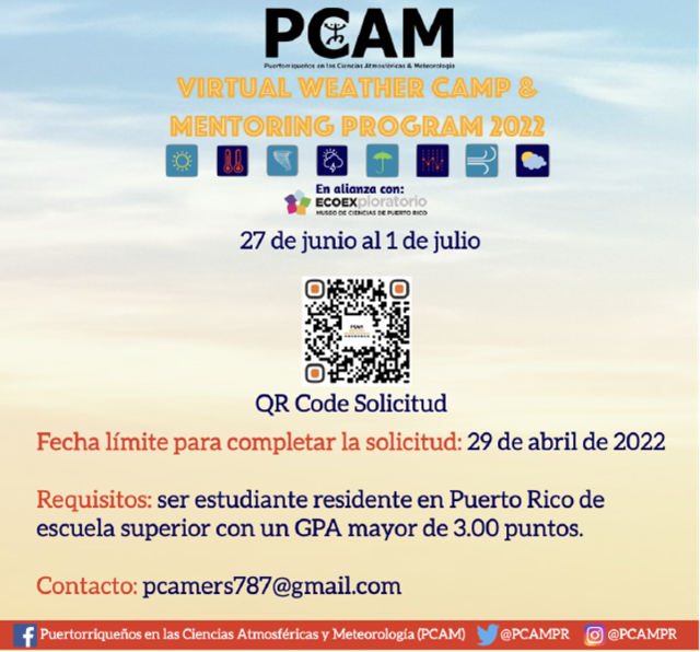 Convocan a estudiantes a participar de campamento virtual de metereología