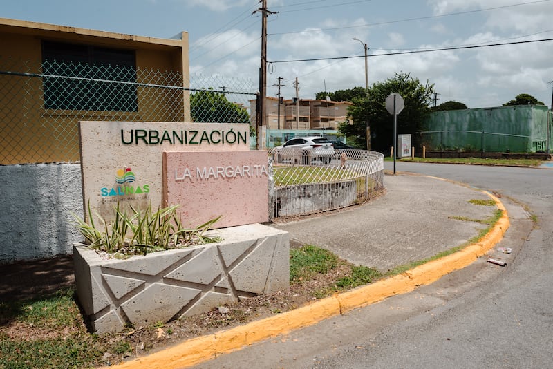 12 de julio de 2024. Salinas, PR. Foto de entrada de Hacienda La Margarita . (Foto por Esteban G. Morales Neris | Centro de Periodismo Investigativo/Grist)