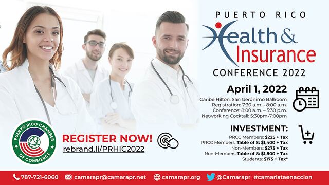 Cámara de Comercio PR da a conocer la Agenda del Puerto Rico Health & Insurance Conference 2022