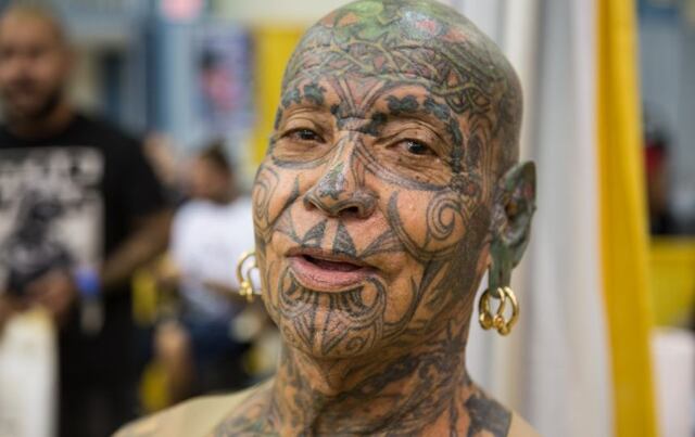 Interesantes tatuajes en el Skin-n-Wheels Festival