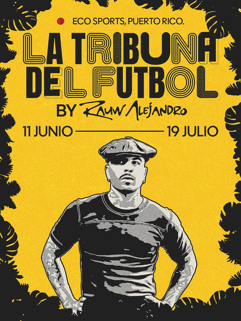 Rauw Alejandro presenta “La tribuna del Fútbol”.