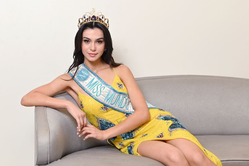 Elena Rivera, Miss Mundo 2022. Hotel Fairmont El San Juan. Isla Verde. foto Dennis A. Jones Metro PR 1 de julio de 2022
