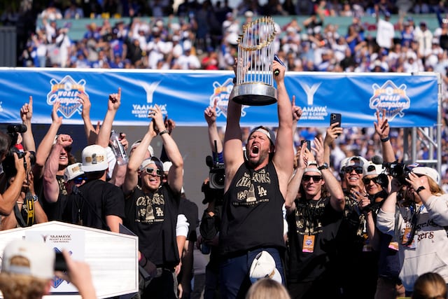 Así festejaron los Dodgers su título de Serie Mundial