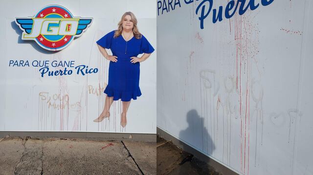 Vandalizan sede del PNP en San Juan