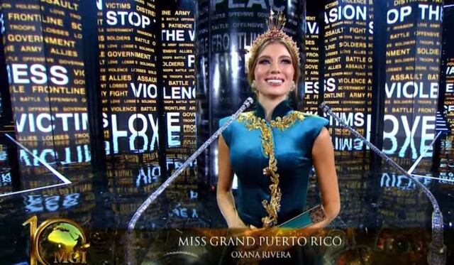 Oxana Rivera envía contundente mensaje a Putin en su discurso en Miss Grand International 2022