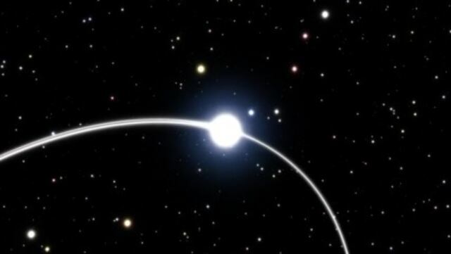 Estrella revela indicios de efectos de la Teoría de la Relatividad