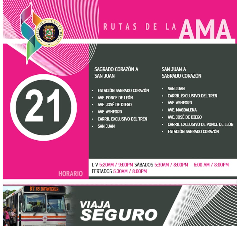 AMA informa desvíos durante este jueves