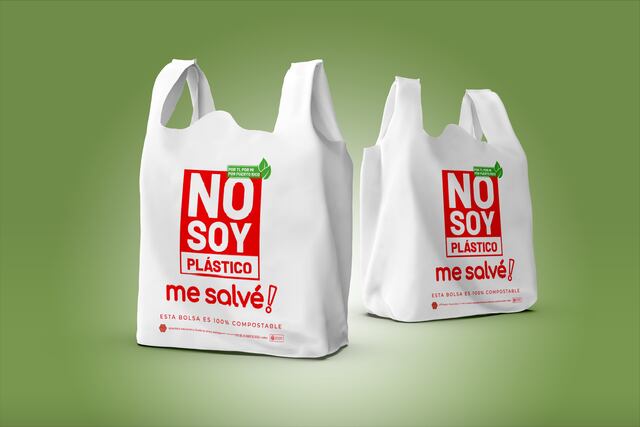 Tiendas Me Salvé comienzan a utilizar bolsas 100% compostables