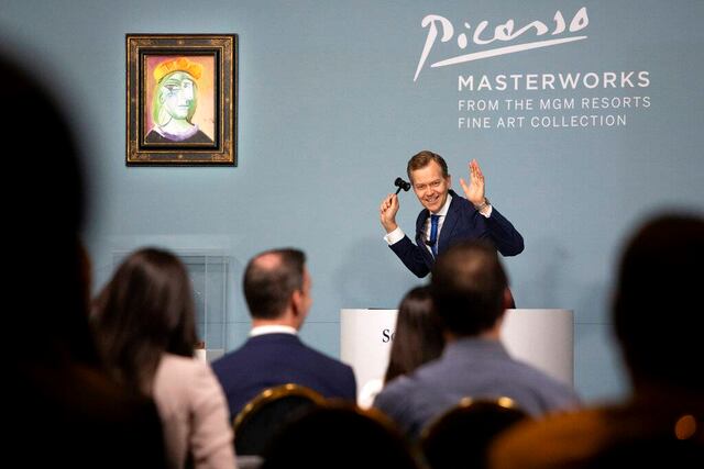 Subastan 11 obras de Picasso por $109 millones en Las Vegas