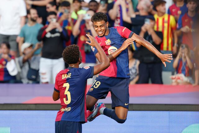 Con goles de Yamal y Lewandowski, Barcelona obtiene triunfo ante Athletic Bilbao en la Liga