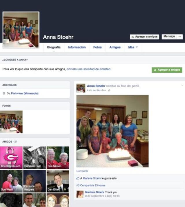 Mujer de 114 años debe mentir sobre su edad para poder usar Facebook