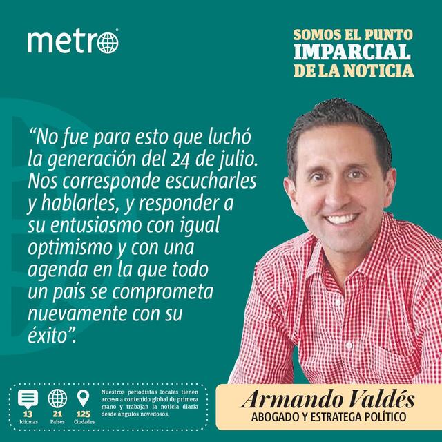 A los jóvenes del 24 de julio