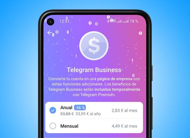 Telegram no se queda atrás y lanza su versión Business
