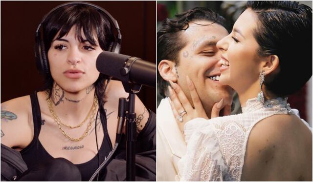 Christian Nodal confunde el nombre de su esposa con el de su expareja en plena trasmisión en vivo