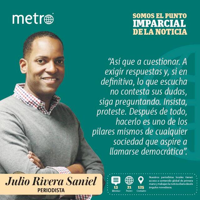 Insista, pregunte, proteste