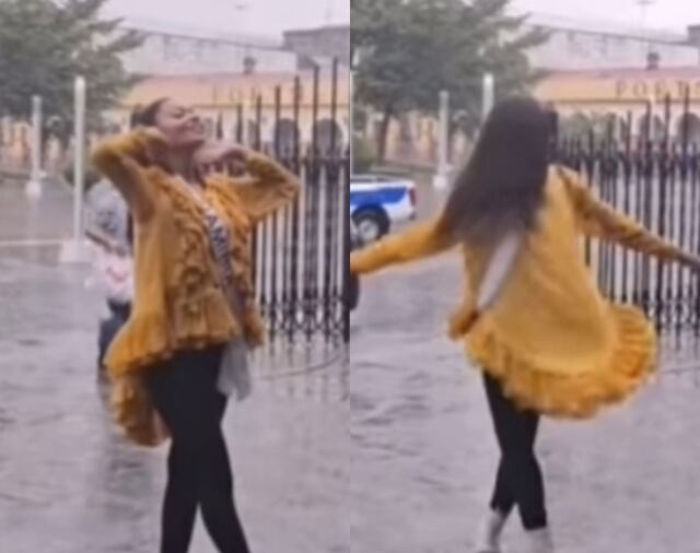 Miss Universo 2023: Candidata se emociona con la lluvia ya que en su país casi no llueve
