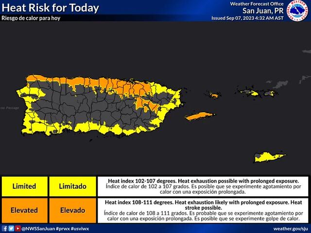 Otra advertencia de calor para este jueves