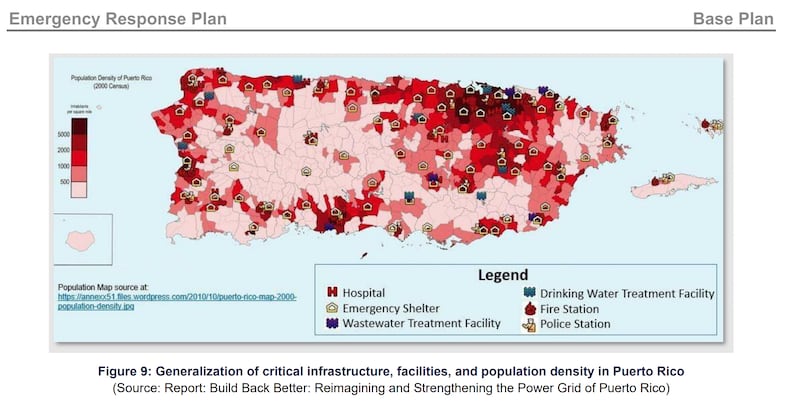 El consorcio exhibe un mapa extraído de un blog que, presuntamente, contiene información recopilada en el censo del 2000.