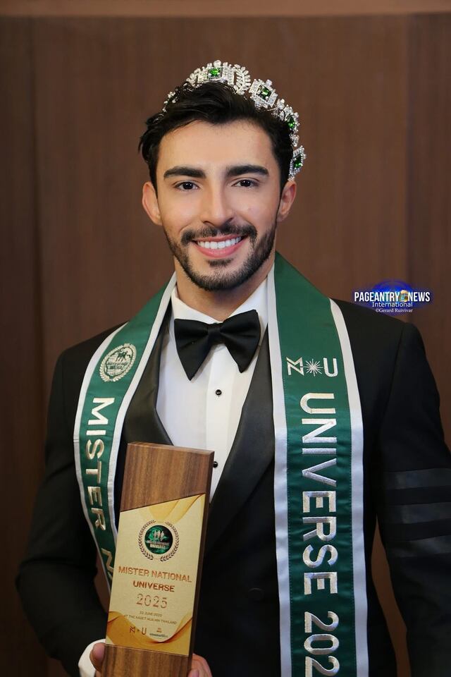 Dylan De Jesús gana el certamen Mister National Universe 2025 en Tailandia