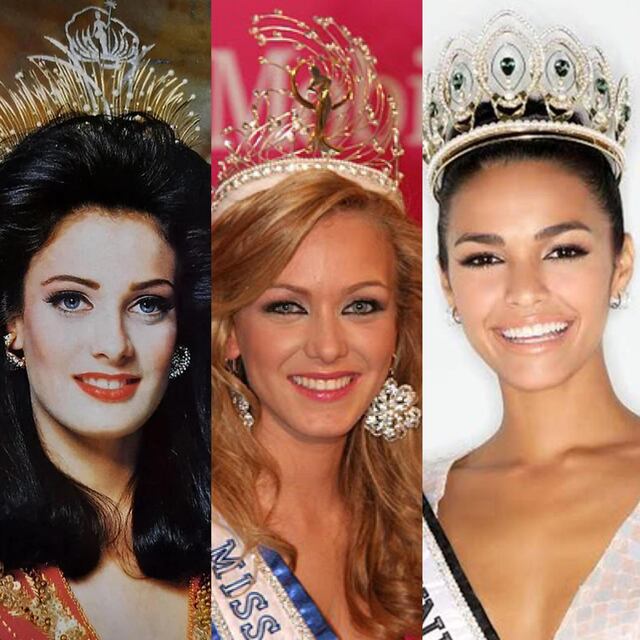 Algunas coronas que se han usado en Miss Universe Puerto Rico