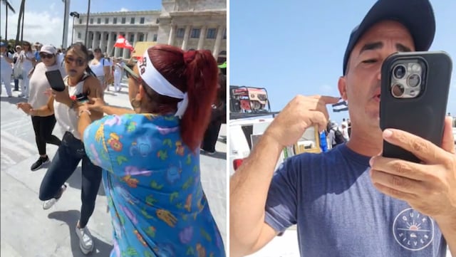 VIDEO: Empujan a mujer que intentó confrontar a Eliezer Molina