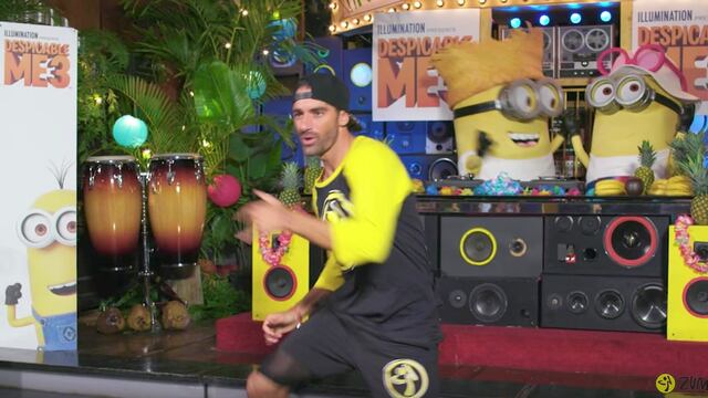 De coreógrafo Toni Costa con los Minions