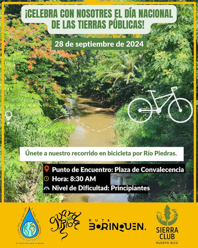 Colaboración a puro pedal para conocer y proteger la historia del tren y naturaleza del río Piedras
