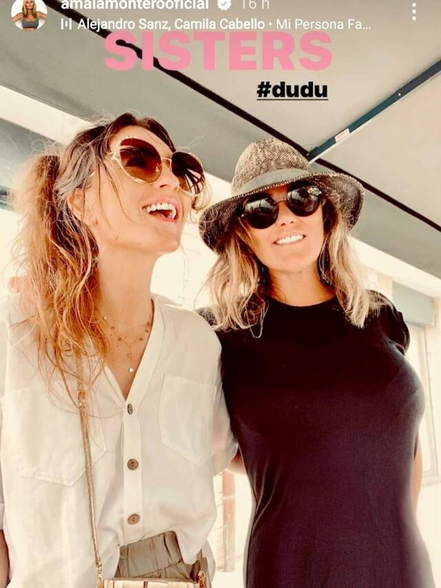 Reaparece Amaia Montero junto a su hermana Idoia tras salir del hospital