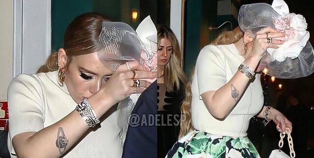 Adele deslumbra con un traje elegante al oficiar y cantar en la boda de su mejor amiga en Londres