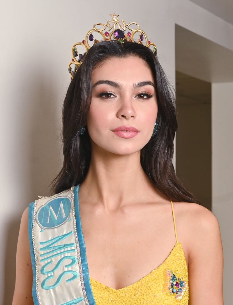 Elena Rivera, Miss Mundo 2022. Hotel Fairmont El San Juan. Isla Verde. foto Dennis A. Jones Metro PR 1 de julio de 2022