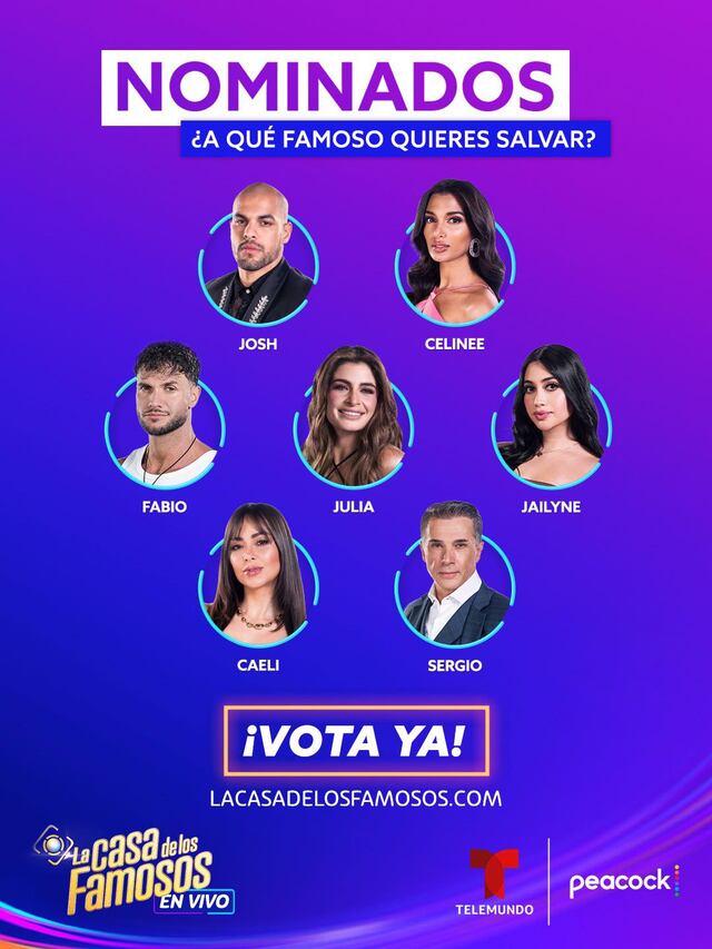 ¿Quién debe salir? Estos son los nominados de la tercera semana de ‘La Casa de los Famosos 6′