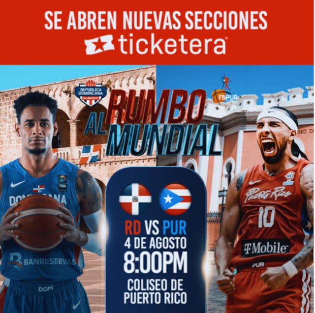 Abren nuevas secciones para juego amistoso entre Puerto Rico y República Dominicana
