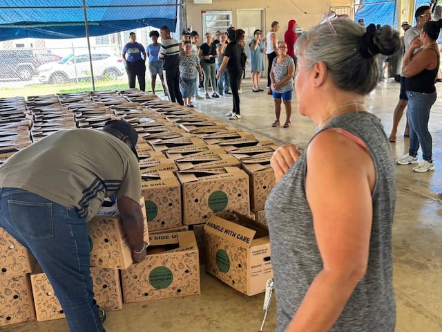 Distribuyen cientos de cajas de alimentos en comunidades del Distrito de Carolina