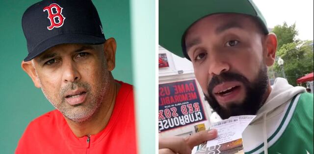 Seguridad impide que Molusco grabe video con Alex Cora en estadio de los Red Sox