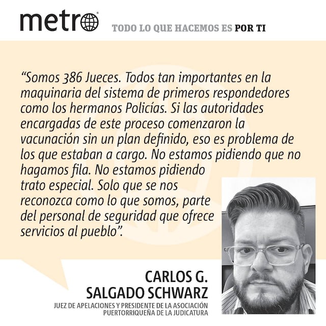 Opinión de Carlos G. Salgado Schwarz: Si, en serio, somos empleados de primera respuesta