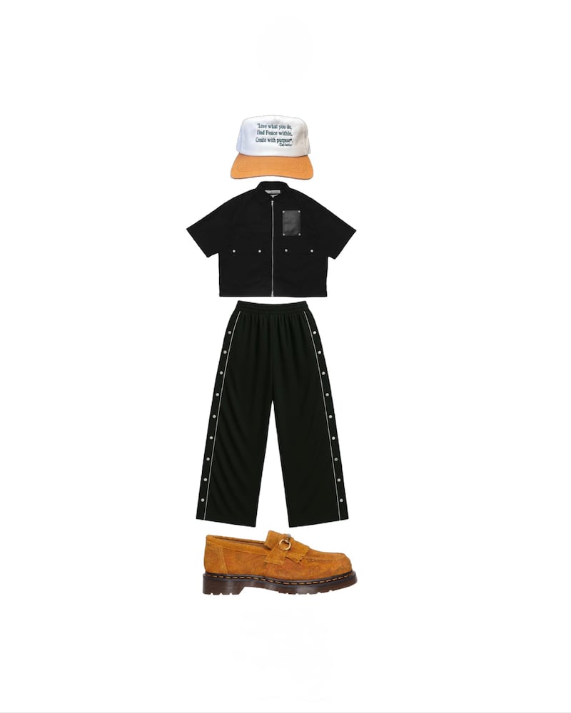 Gorra: Delight, Set de camisa y pantalón: Ibid, Mocasines: Dc Marteens. Suministrada.