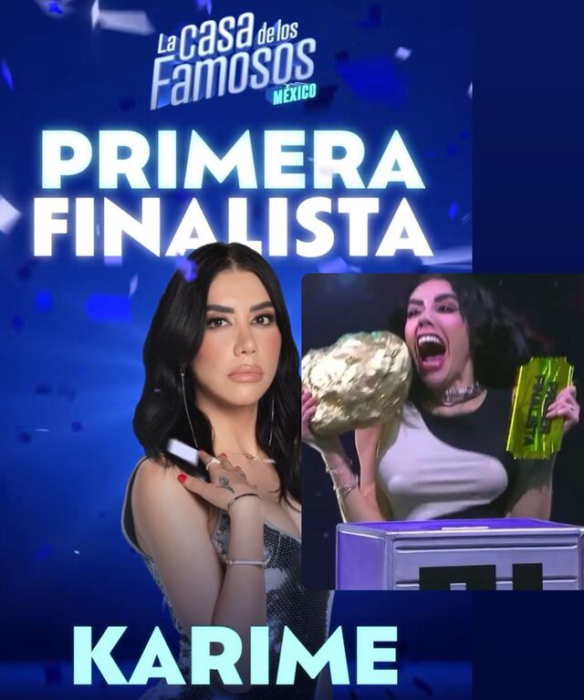 Karime Pindter se convierte en la primera finalista de “La Casa de los Famosos México 2″
