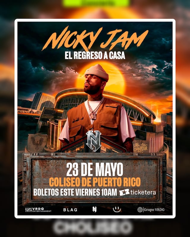 “Será histórico”: Nicky Jam regresa a Puerto Rico en concierto tras 10 años