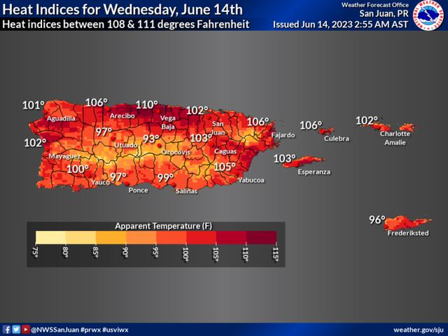 Emiten otra advertencia de calor para este miércoles