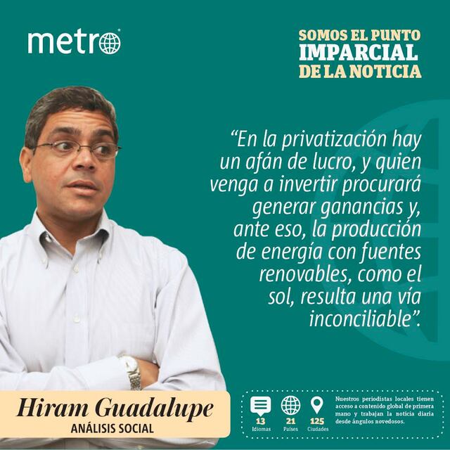 Opinión: Privatización versus energía renovable