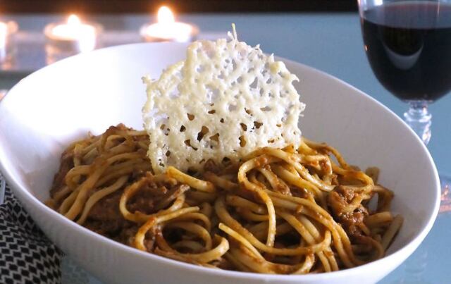 Linguine con Ragú de Ternera